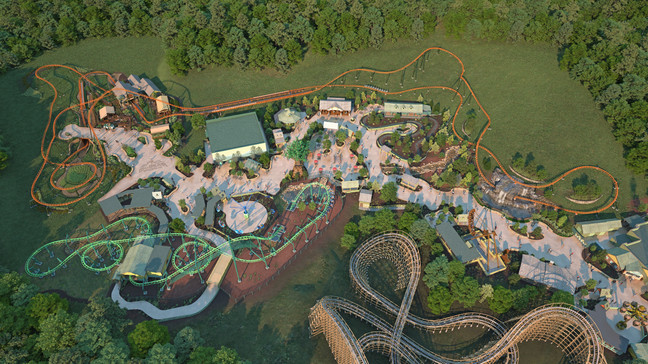 Artist's rendering of future Dollywood expansion projects